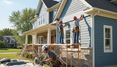 Vinyl siding installation for a Buffalo, NY home by a professional siding contractor