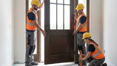 Buffalo, NY door installation by FX Remodeling & Exteriors for energy-efficient, draft-blocking entryways