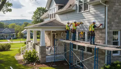 Vinyl siding installation in Buffalo, NY for a home exterior upgrade
