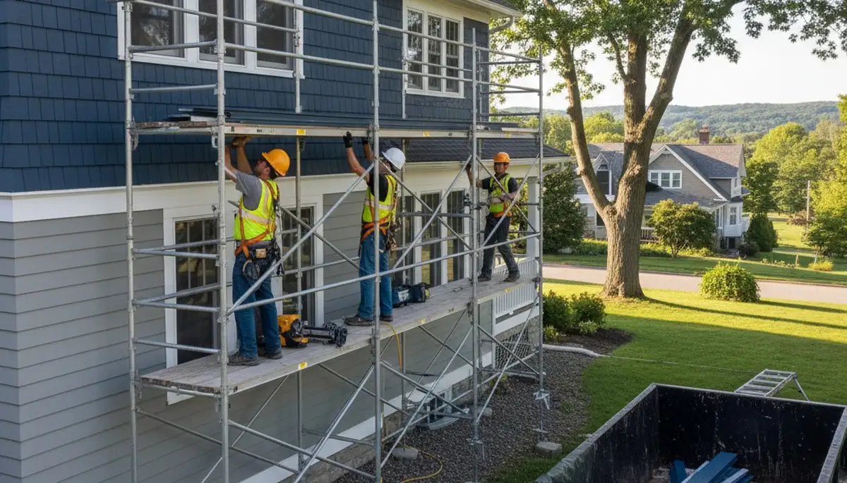 Vinyl siding installation in Buffalo, NY by a professional siding contractor