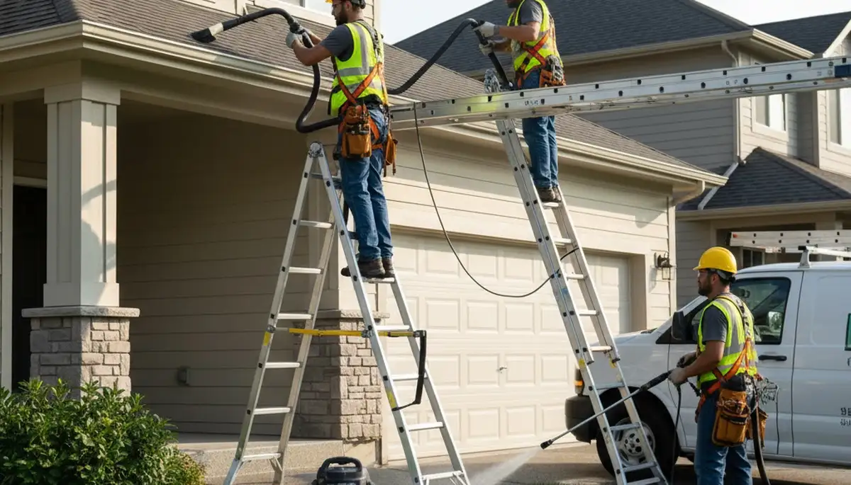 Buffalo, NY gutter cleaning service for home exterior protection and water damage prevention
