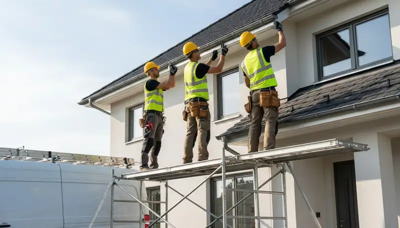 Buffalo, NY gutter installation by FX Remodeling & Exteriors for rain, snowmelt, and ice protection