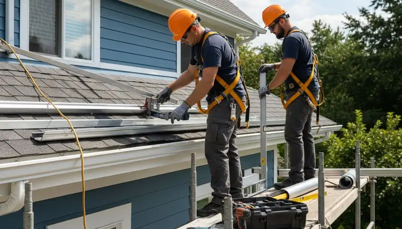 Buffalo, NY gutter repair by FX Remodeling & Exteriors for leaks, sagging gutters, and storm damage