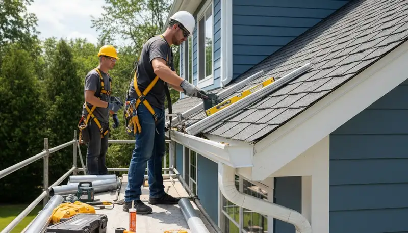 Buffalo, NY gutter repair by FX Remodeling & Exteriors for leaking and sagging gutters