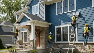 Vinyl siding installation in Buffalo, NY by a professional siding contractor