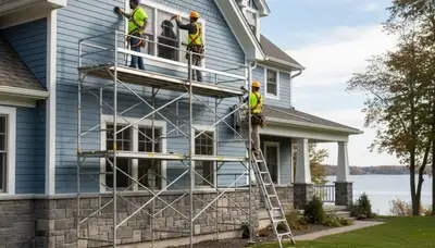 Vinyl siding installation in Buffalo, NY by a professional siding contractor