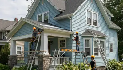 Vinyl siding installation in Buffalo, NY by a professional siding contractor