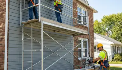 Vinyl siding installation in Buffalo, NY for a residential home exterior improvement project