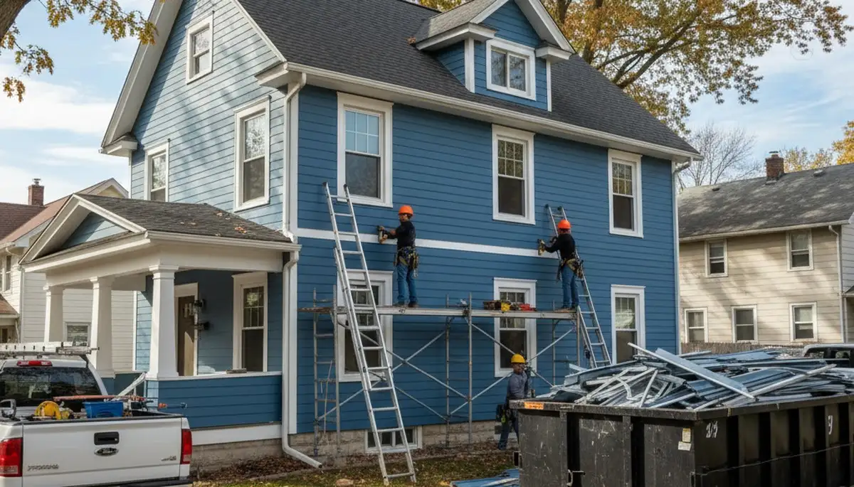 Vinyl siding installation by Buffalo, NY siding contractor for homes and exterior upgrades