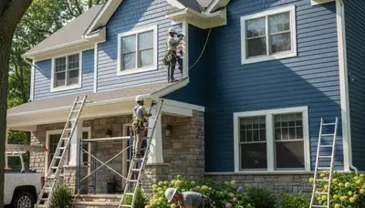 Siding installation in Buffalo, NY for a home exterior by a professional vinyl siding contractor