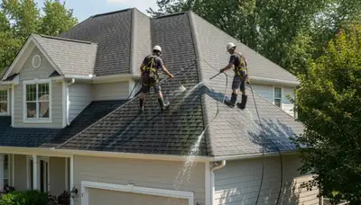 Roof cleaning service in Buffalo, NY by FX Remodeling & Exteriors for a cleaner, longer-lasting roof