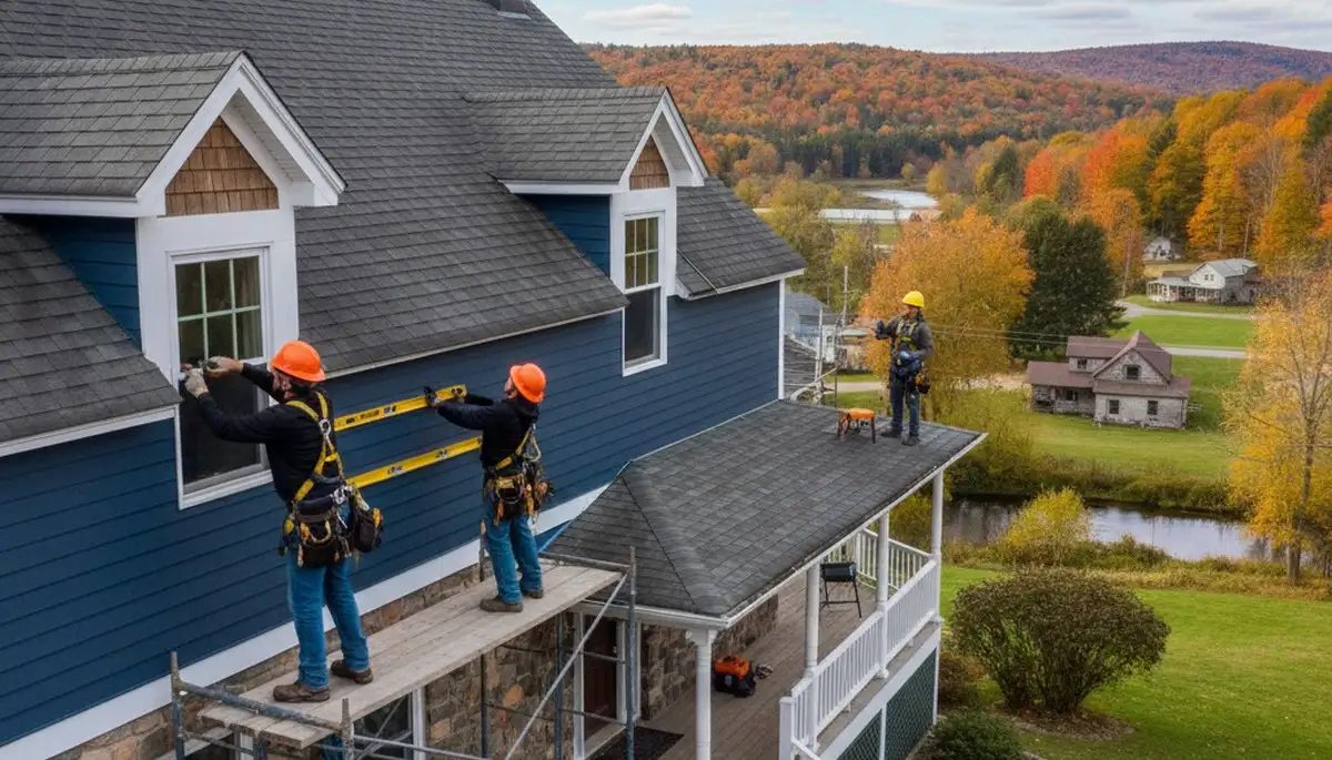 Vinyl siding installation service in Buffalo, NY for a residential exterior upgrade