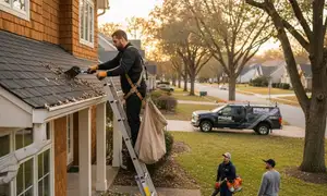 Gutter cleaning service for established neighborhoods in Buffalo, NY by Vinyl Siding Buffalo NY
